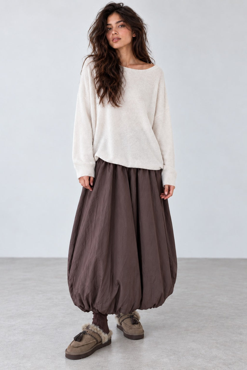 Gabrielle Relaxed Knit Sweater