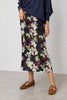 Ophélie Floral Satin Midi Skirt