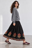 Ayelet Embroidered Maxi Skirt
