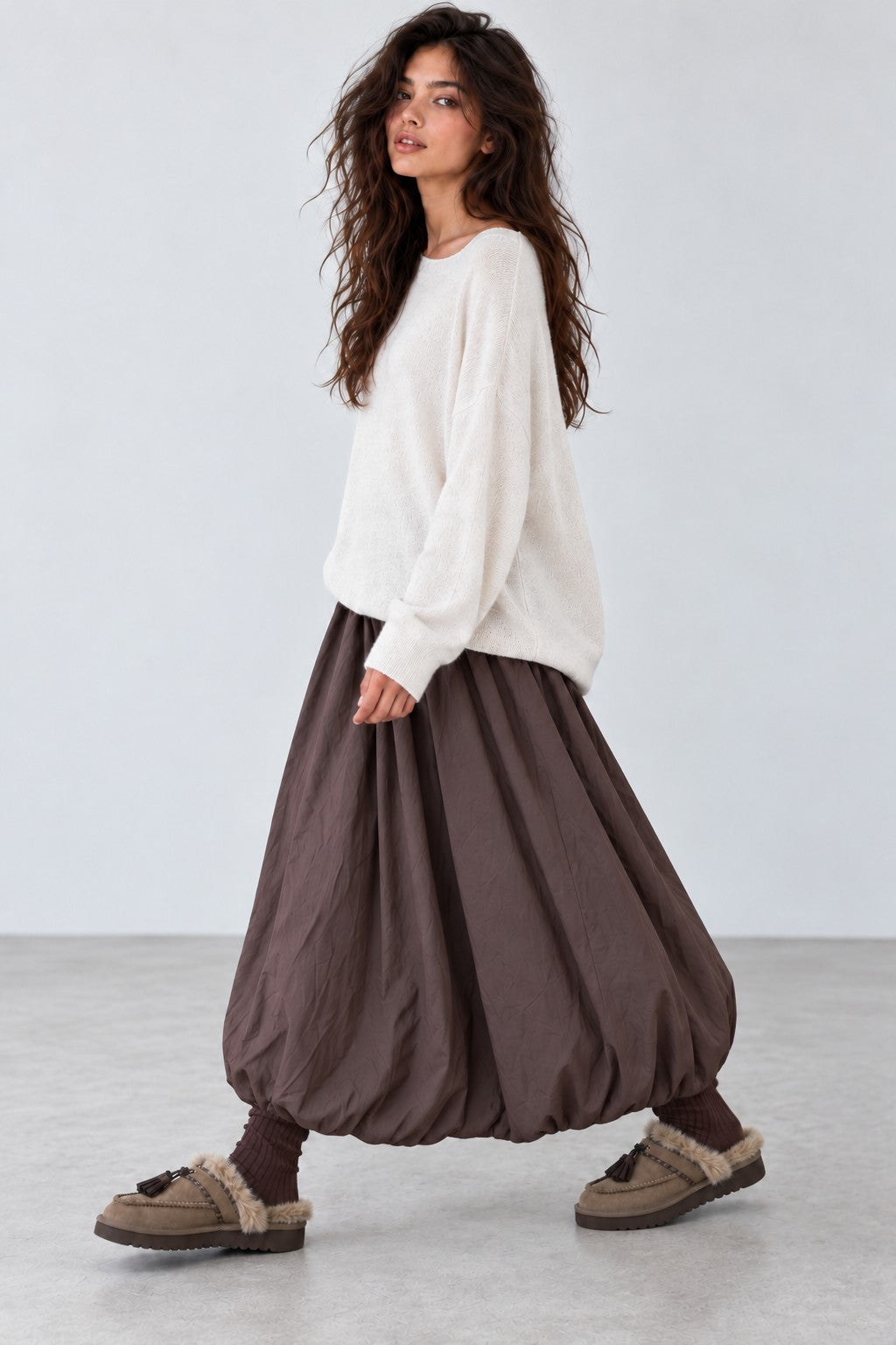 Gabrielle Relaxed Knit Sweater