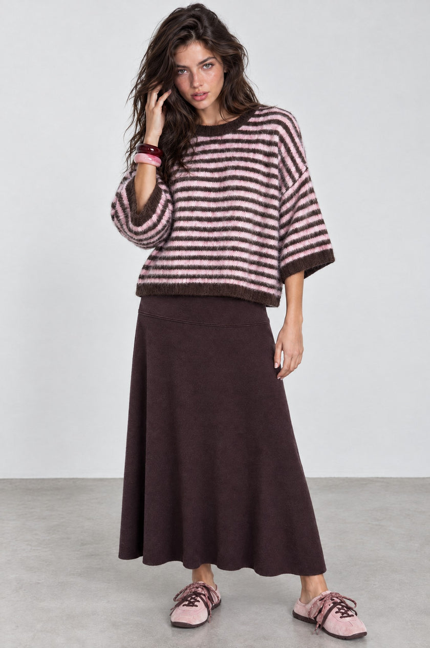 Sacha Knit A-Line Maxi Skirt