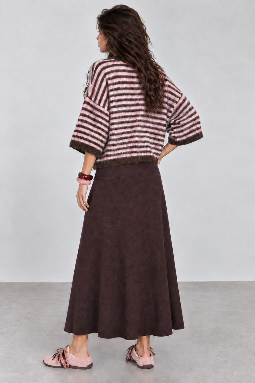 Sacha Knit A-Line Maxi Skirt