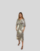Ella Print Satin Midi Dress