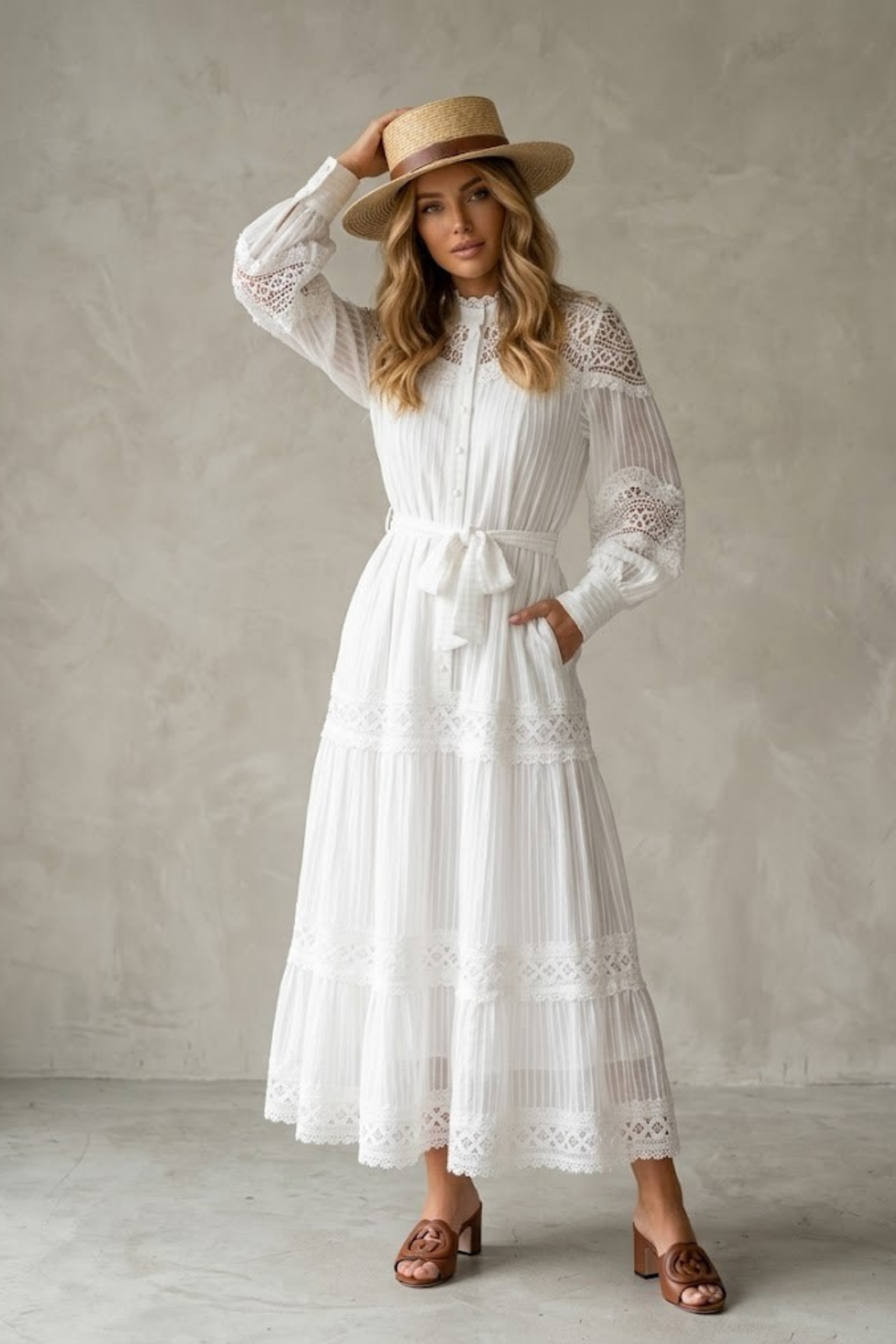 Shana White Modest Dress