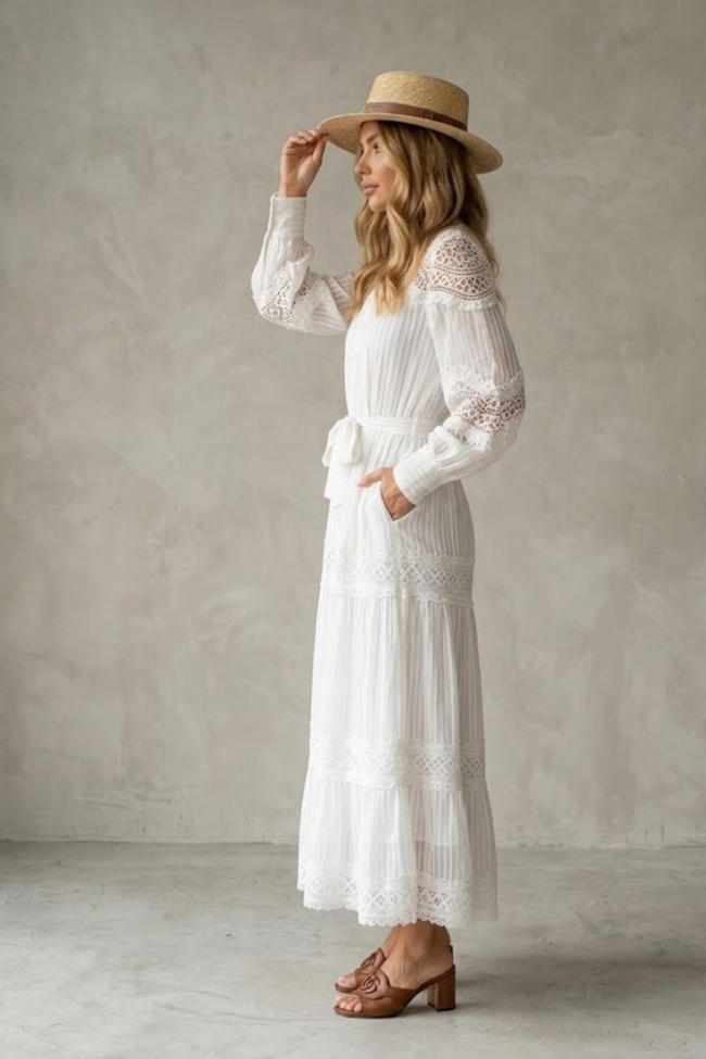 Shana White Modest Dress