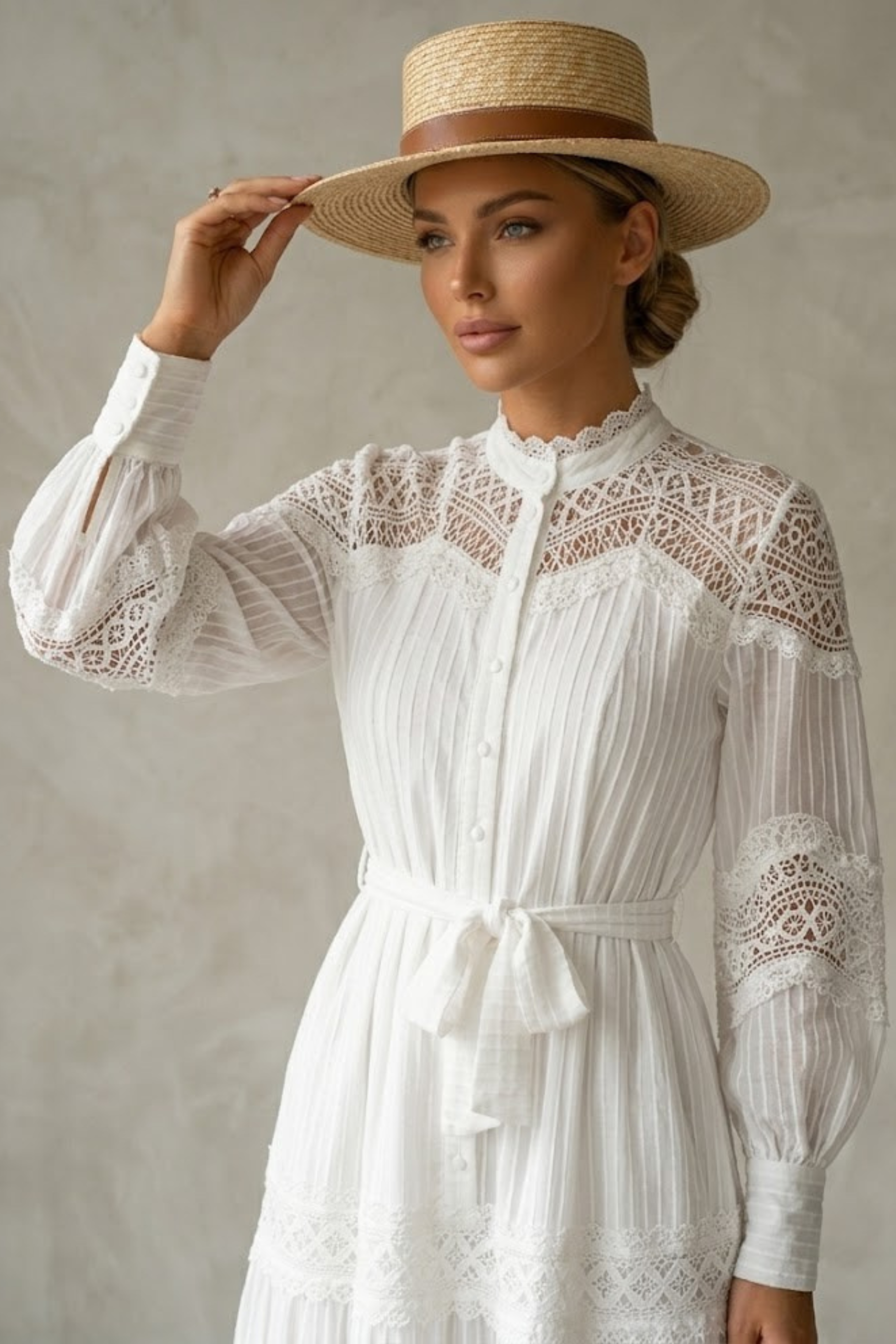 Shana White Modest Dress