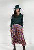 ABIMA SATIN V-NECK BLOUSE