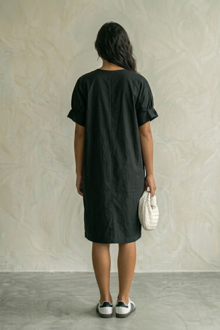 Ellia Poplin Midi Dress