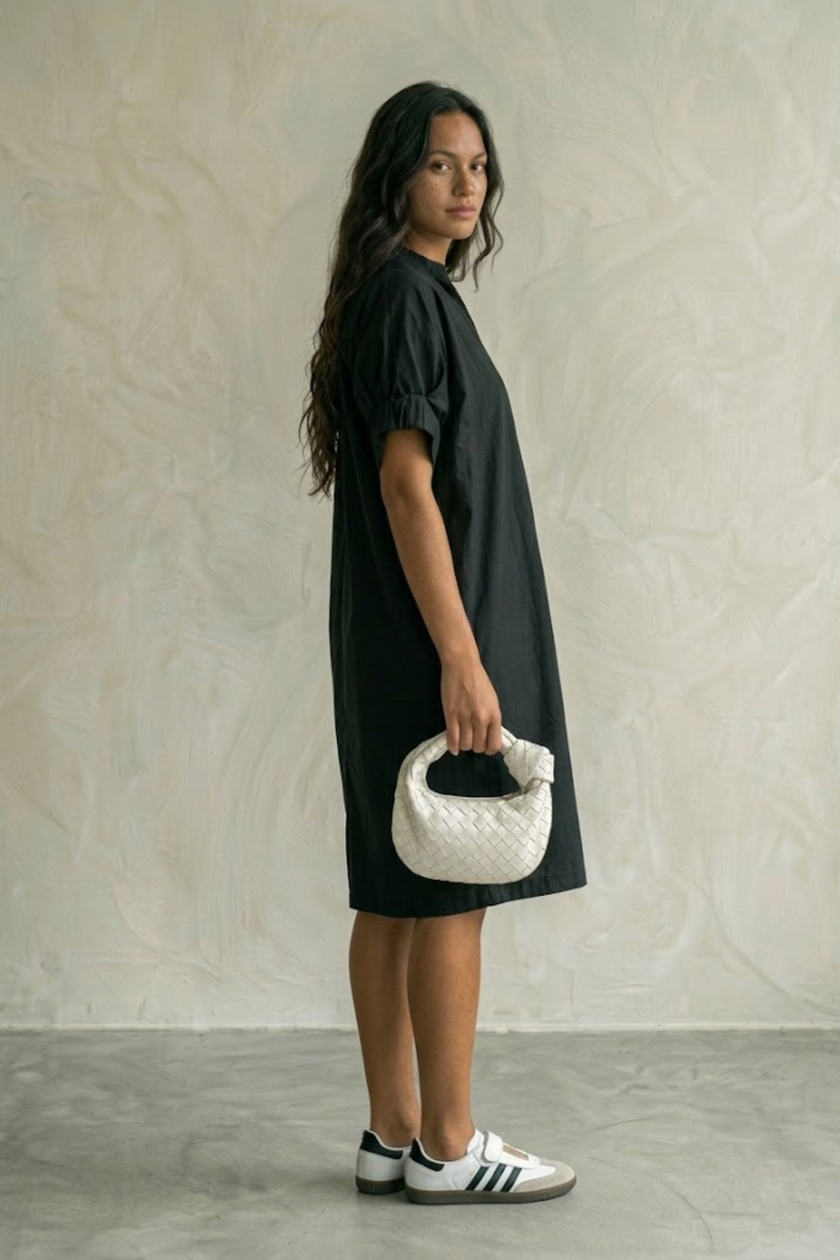 Ellia Poplin Midi Dress