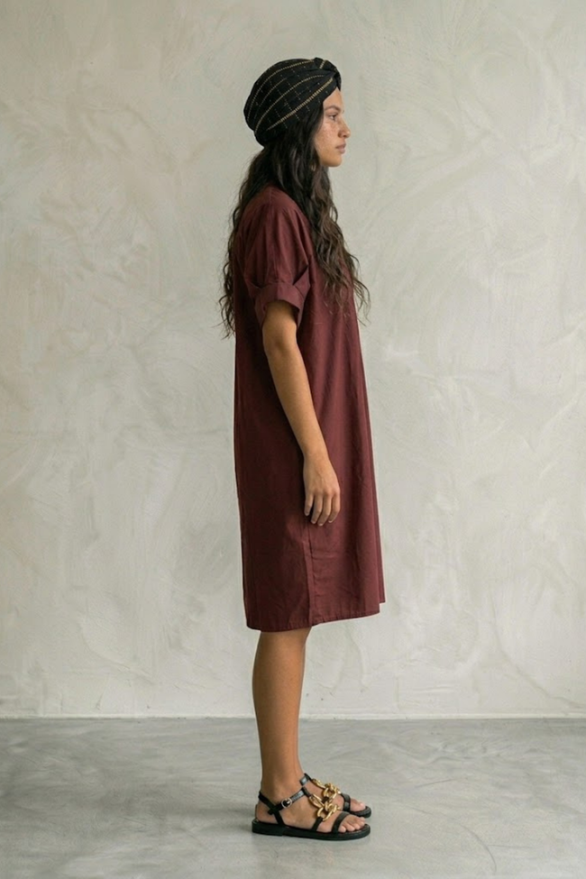 Ellia Poplin Midi Dress