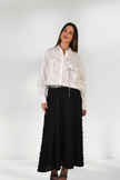 GRAZIA EMBROIDERED WHITE SHIRT WITH STAR DETAIL