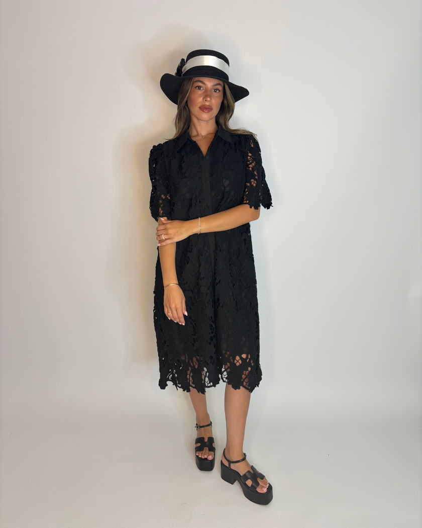 Leonie Lace Shirt Dress