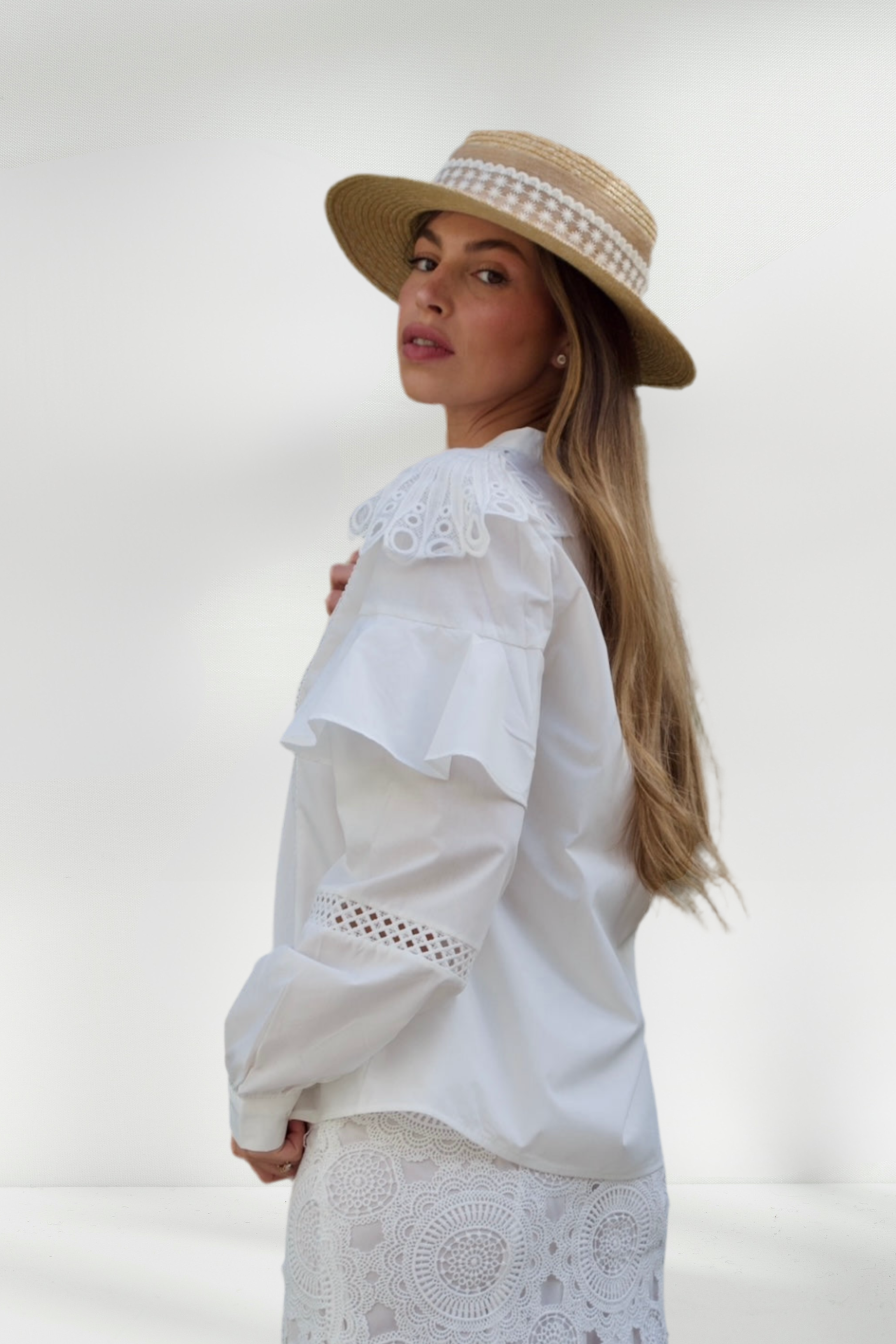 JULIA WHITE BLOUSE