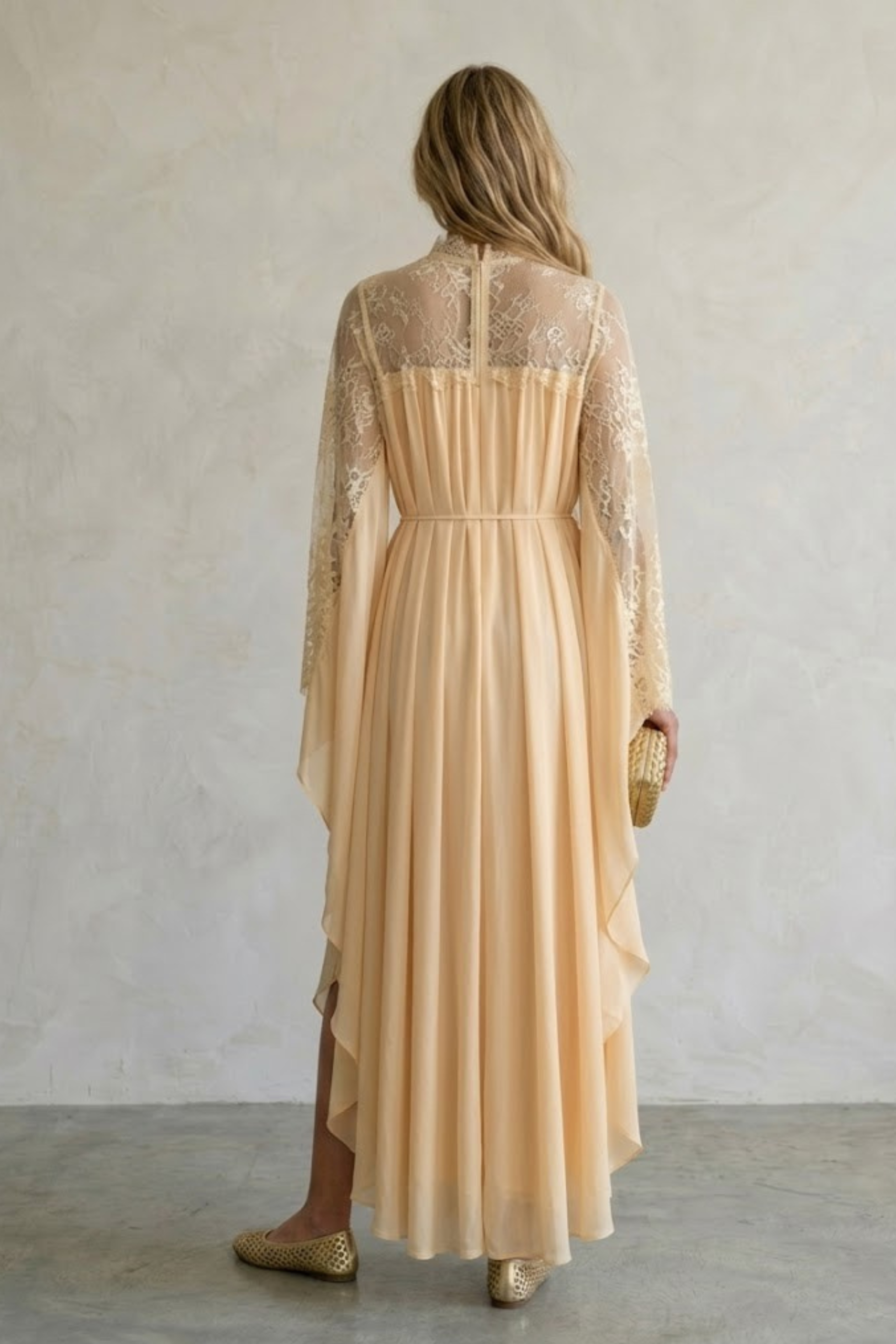Esmee Chiffon & Lace Evening Gown