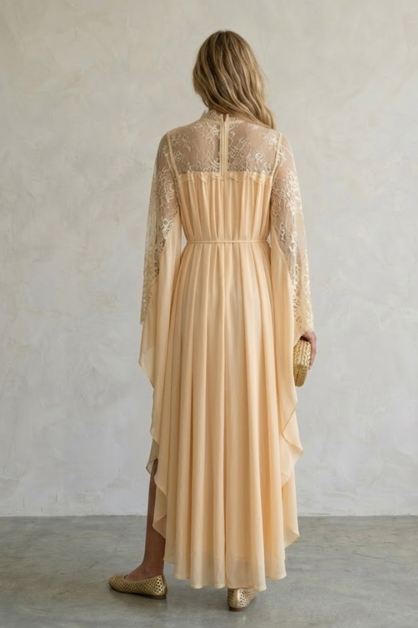 Esmee Chiffon & Lace Evening Gown