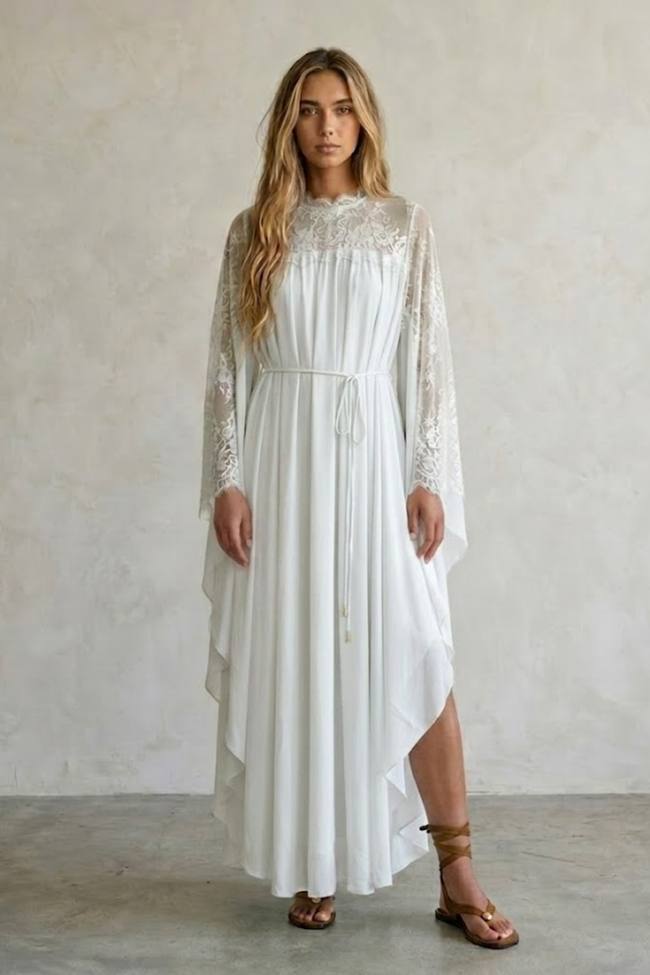 Esmee Chiffon & Lace Evening Gown