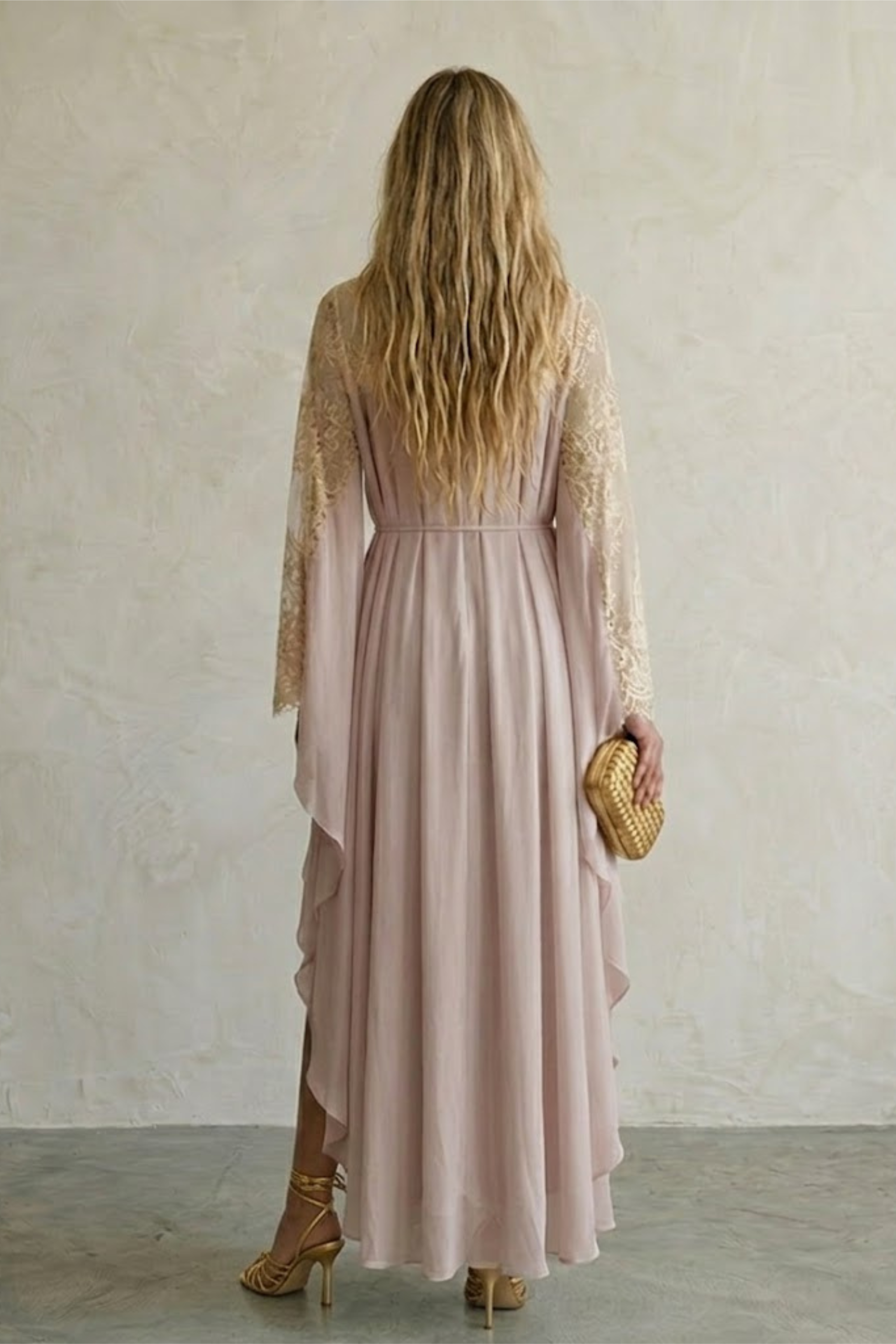 Esmee Chiffon & Lace Evening Gown