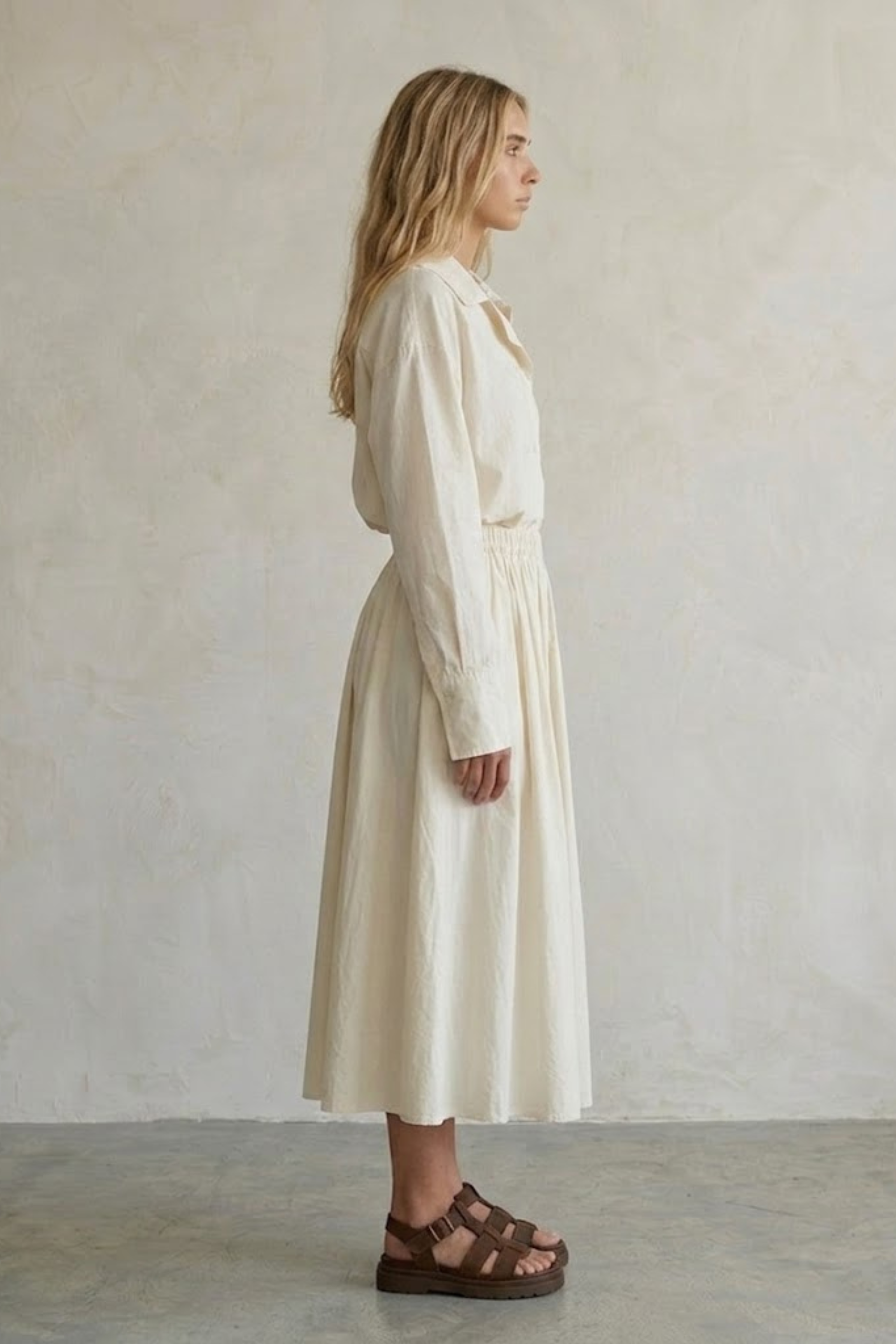 Mia Elasticated Midi Skirt