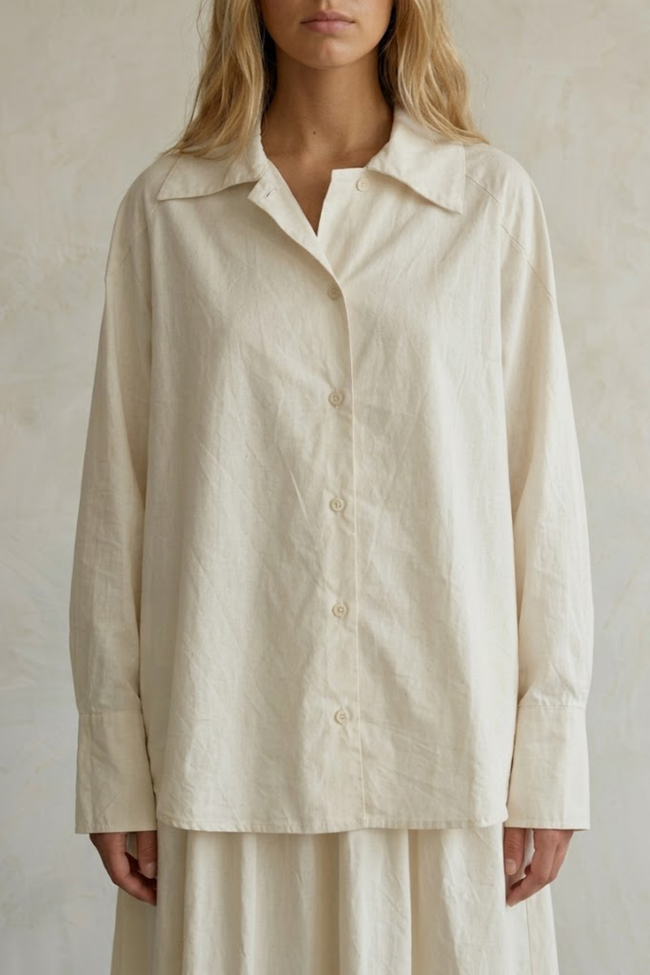 Seriah Oversized Cotton Shirt