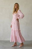 Elise Elegant Ruffled Maxi Dress