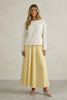 Reina Polka Dot Flowy Maxi Skirt