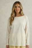Tea Essential Oversized Long Sleeve Tee