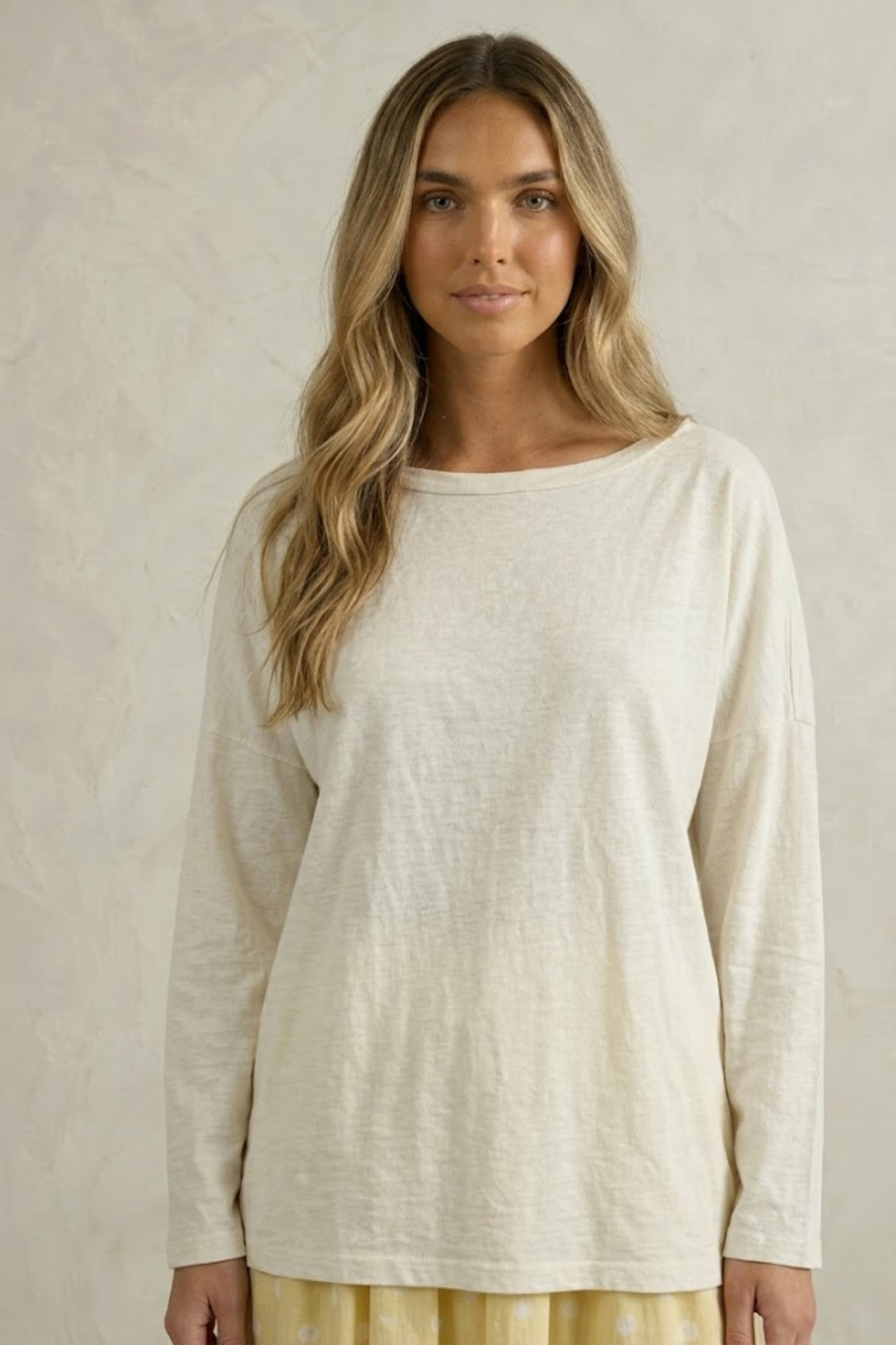 Tea Essential Oversized Long Sleeve Tee