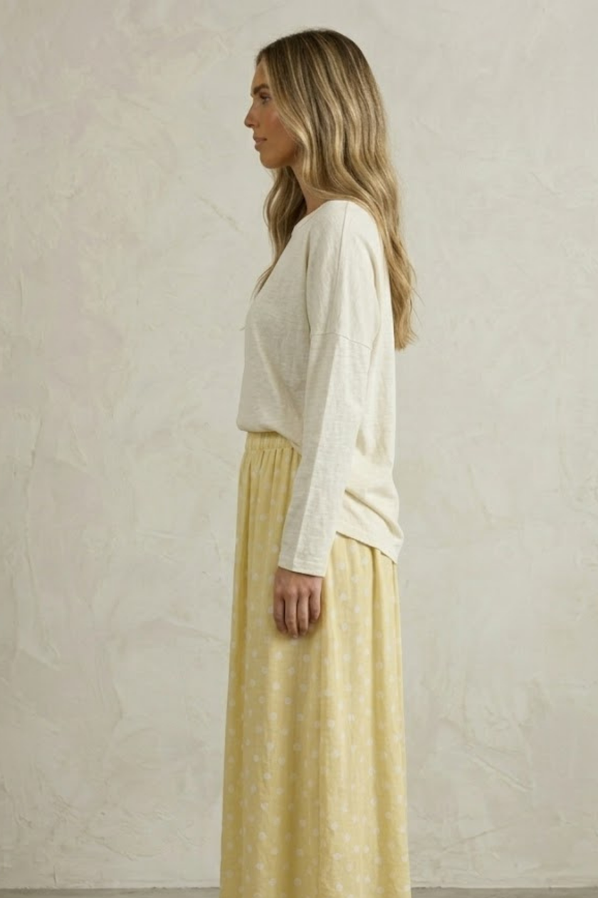 Tea Essential Oversized Long Sleeve Tee