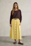 Barbara Button-Down Midi Skirt
