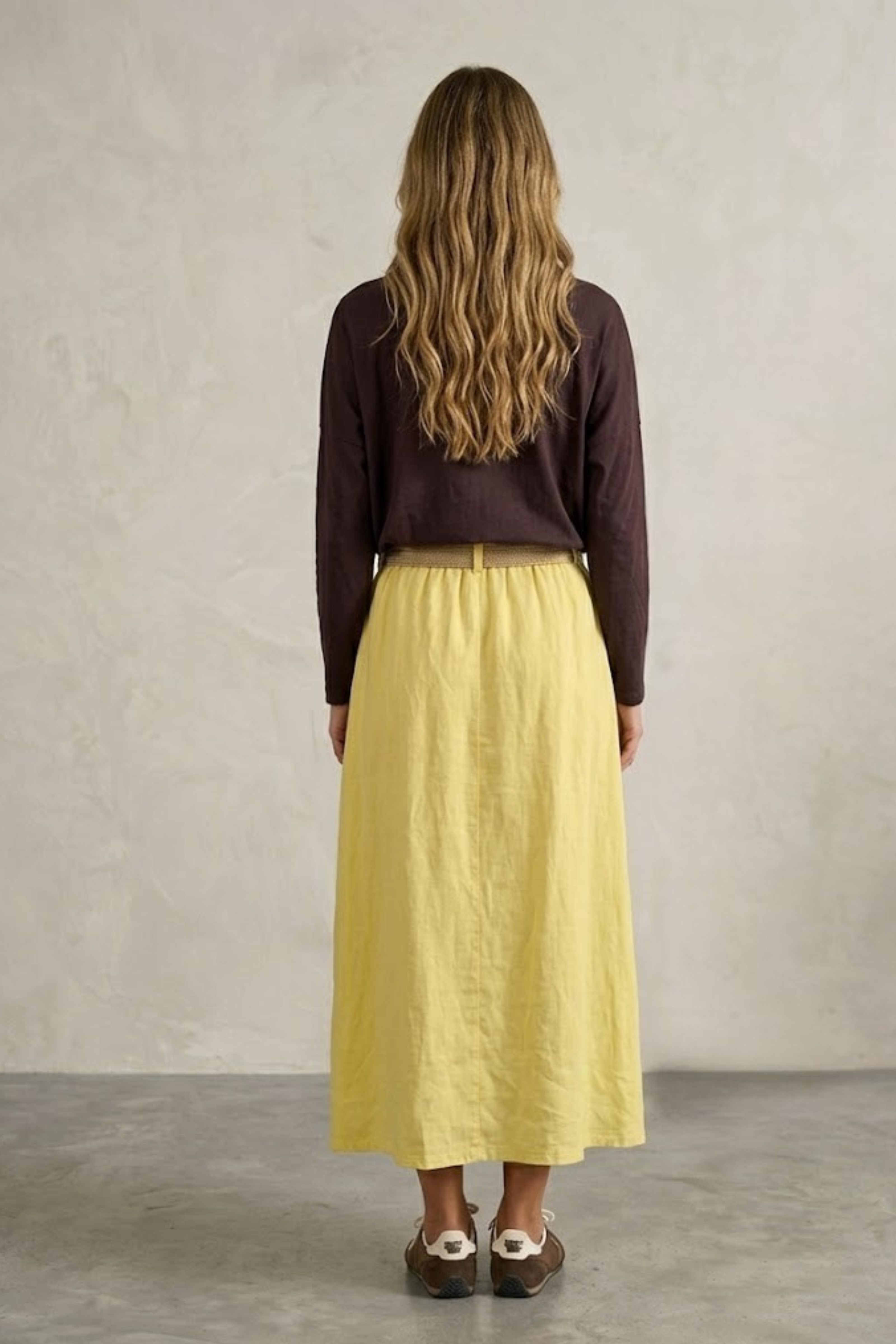 Barbara Button-Down Midi Skirt