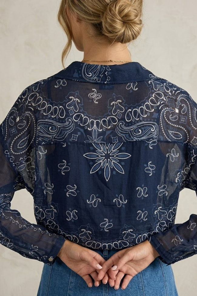 Coline Paisley Cotton Blouse