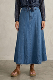 Paola Denim Maxi Skirt