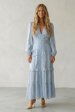 Elise Elegant Ruffled Maxi Dress