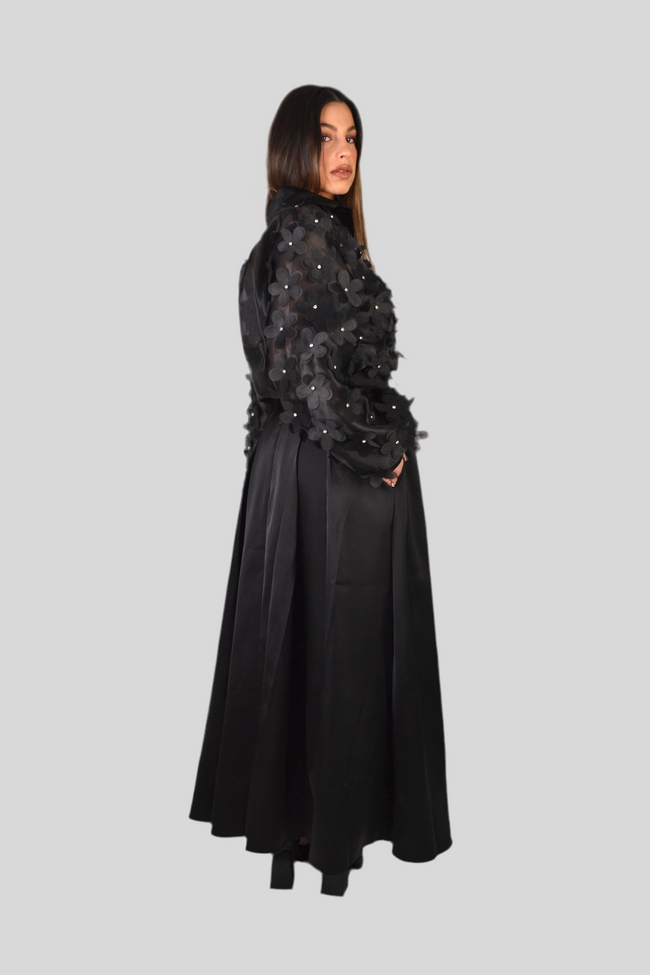 ELISE Pleated maxi skirt