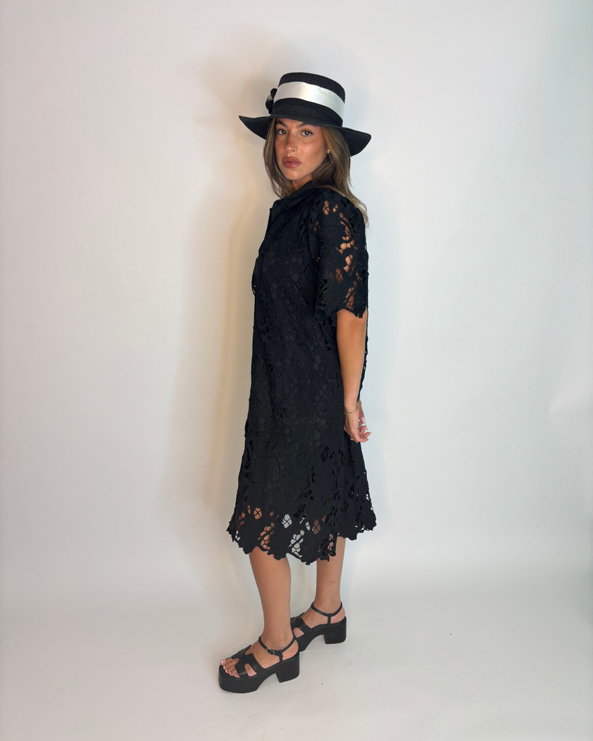 Leonie Lace Shirt Dress