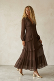 Elise Elegant Ruffled Maxi Dress
