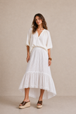 GIULIA BRODERIE ANGLAISE COTTON MAXI SKIRT