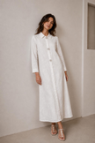 Sofia Embroidered Shirt Dress