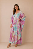 Reina Satin Kaftan Dress