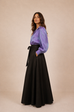 Miranda Iridescent Satin Blouse