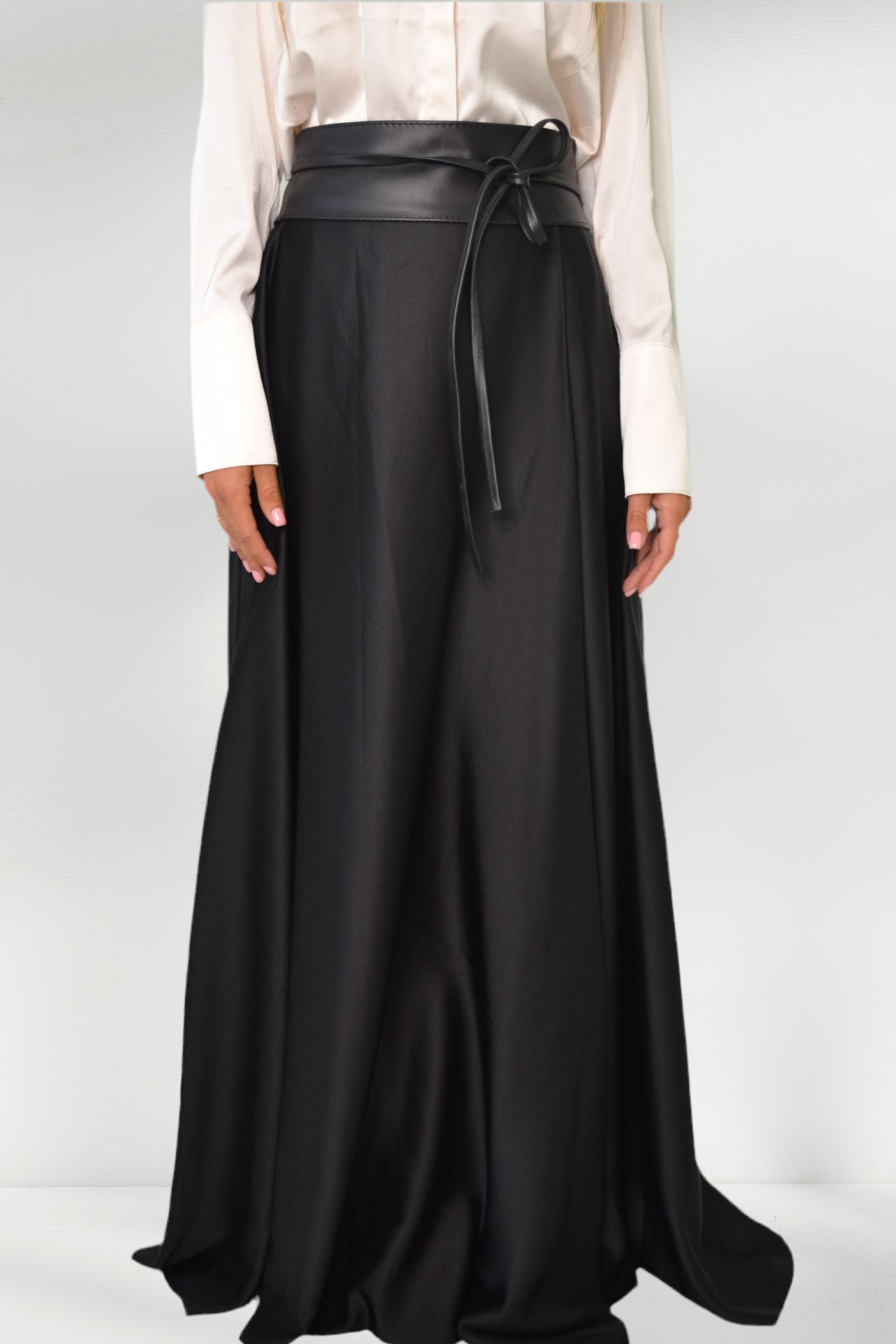 MAYA Satin maxi skirt
