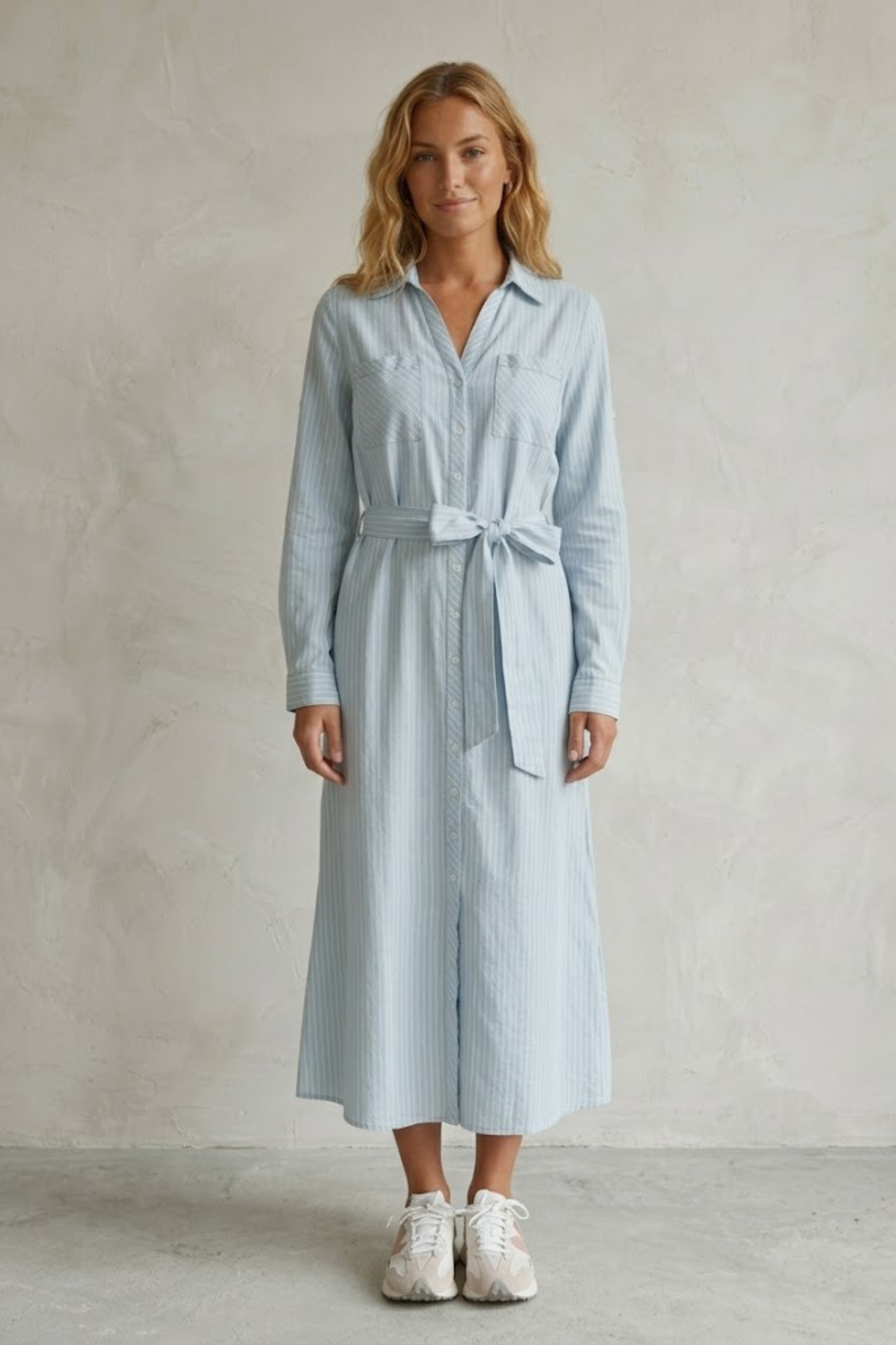 Clara Striped Shirt Dress