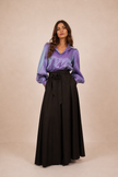 Miranda Iridescent Satin Blouse