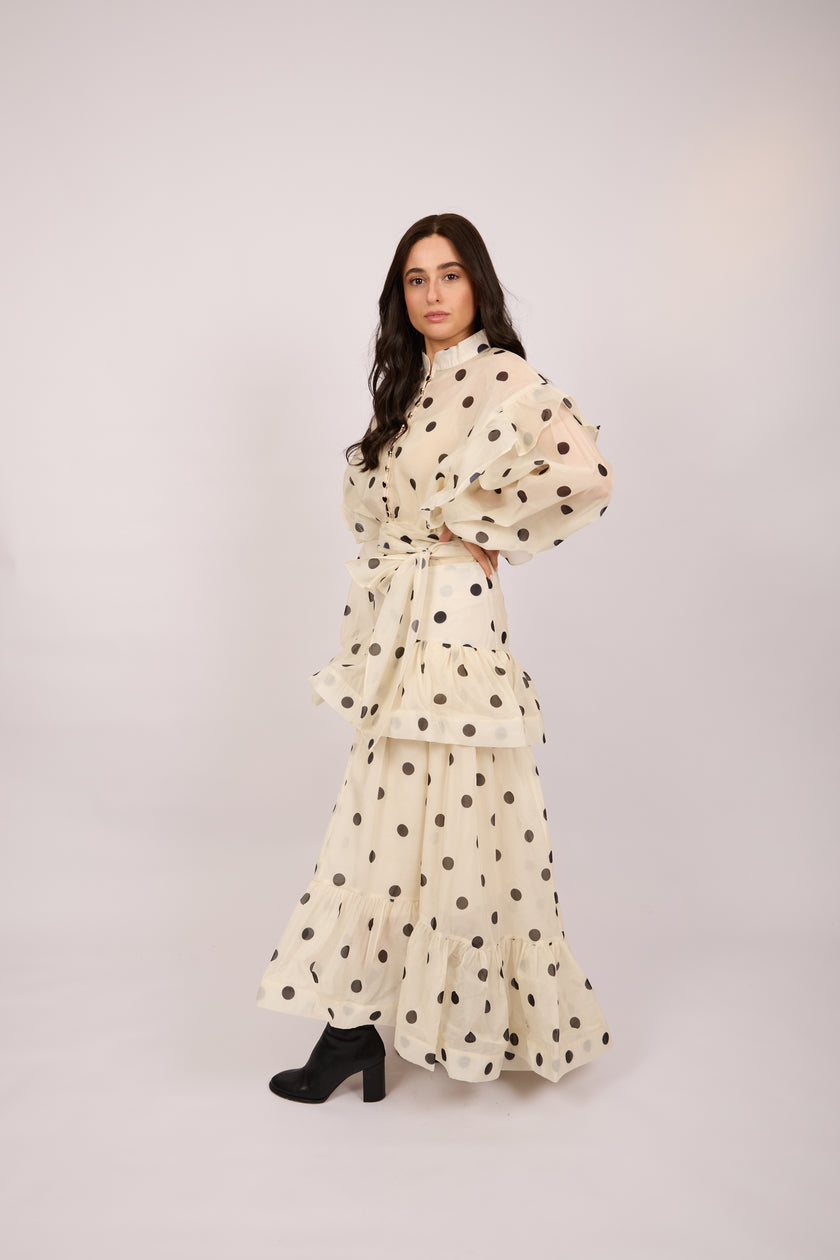 Clara Polka Dot Ruffle Set