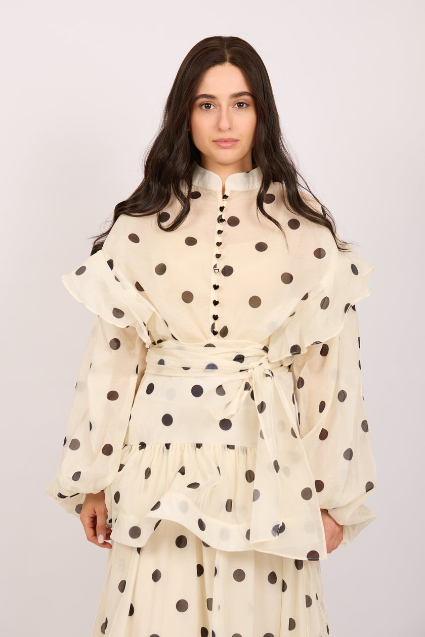 Clara Polka Dot Ruffle Set