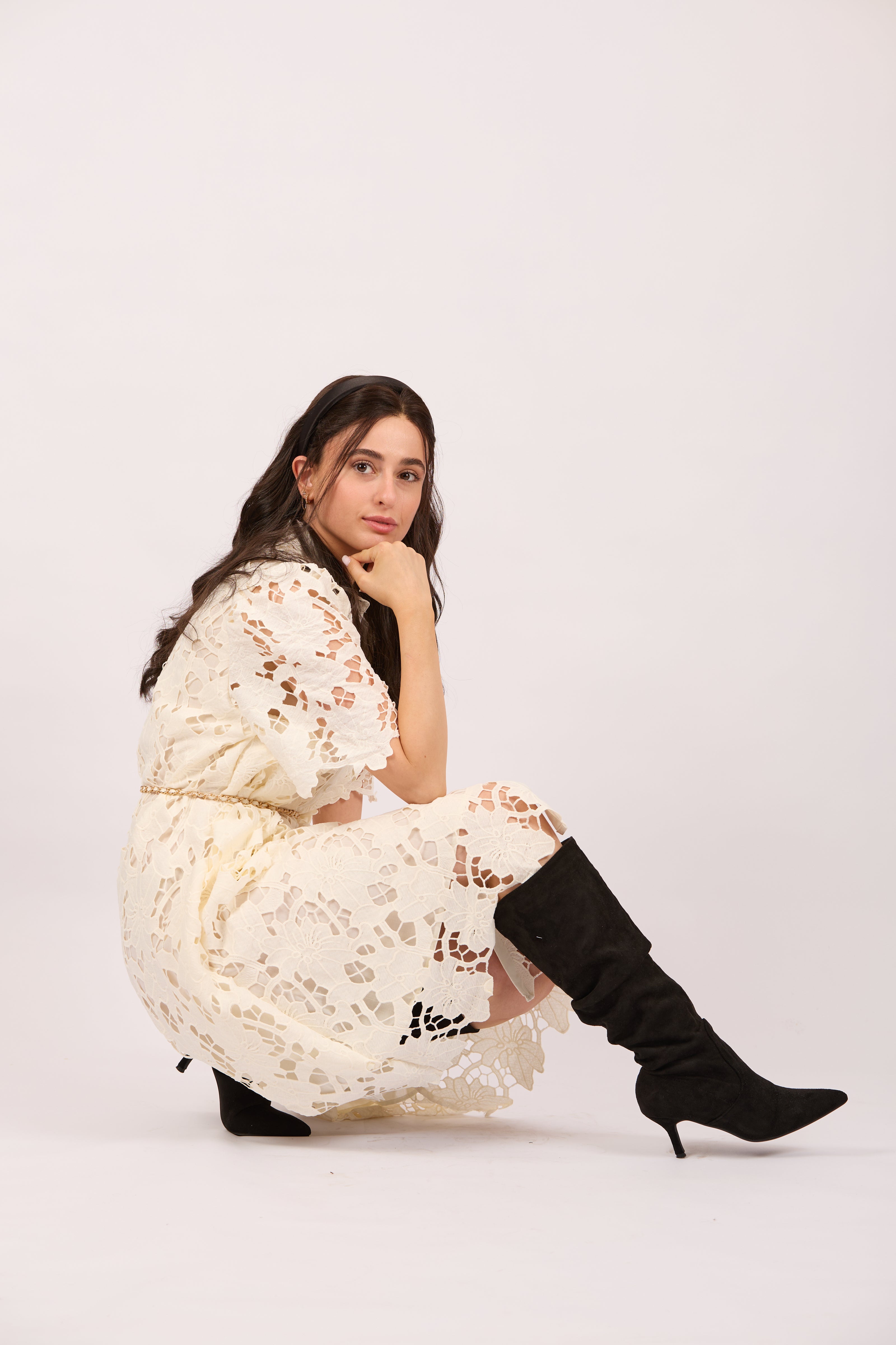 Leonie Lace Shirt Dress