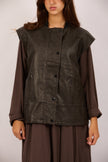 Minda Faux Leather Vest