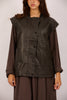 Minda Faux Leather Vest