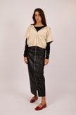 Lina Faux Leather Zip Maxi Skirt