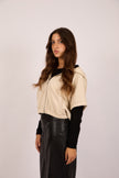 Mila Cropped Hooded Zip Jacket